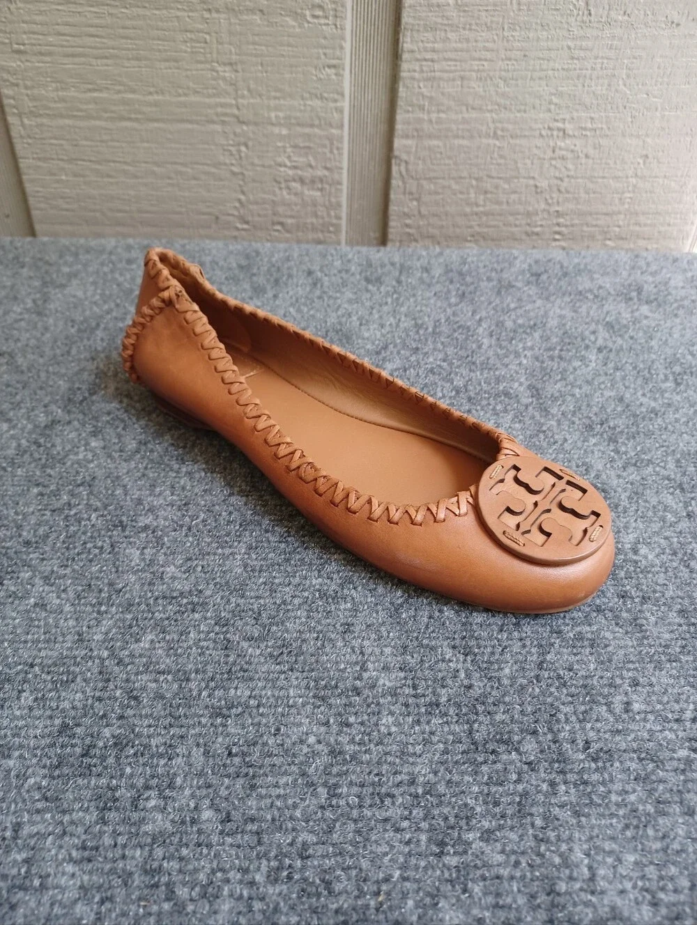 Tory Burch Gabi Ballet Flats Shoe Size 7.5 Women Minimalist In Royal Tan